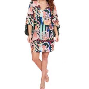 Crosby by Mollie Burch Olivia Mini Dress in Jungle Book Print, Med, V-Neck Lined